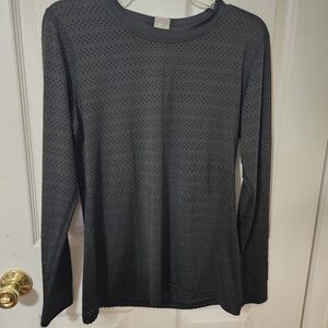 ZYIA Perforated Long Sleeve Top Size Small